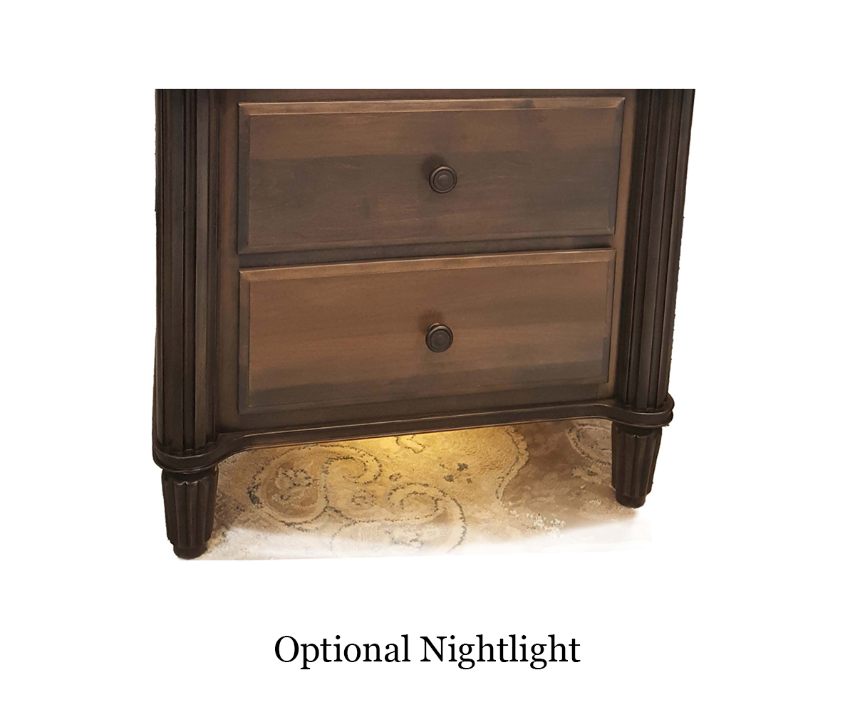 Louis Phillipe 2 Drawer Nightstand - Image 7
