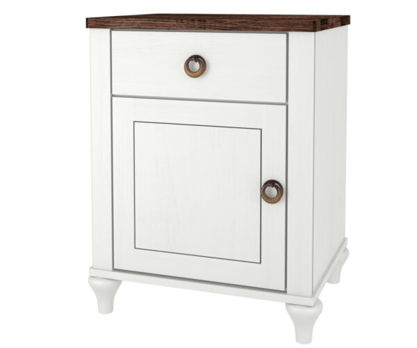 Alcan One Drawer, One Door Nightstand